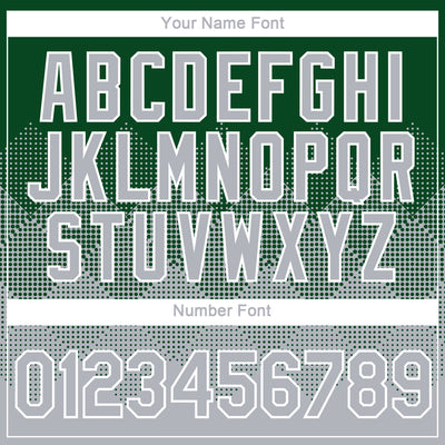 Custom Green Gray-White 3D Pattern Design Gradient Square Shapes Performance T-Shirt