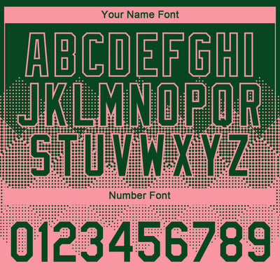 Custom Green Medium Pink 3D Pattern Design Gradient Square Shapes Performance T-Shirt