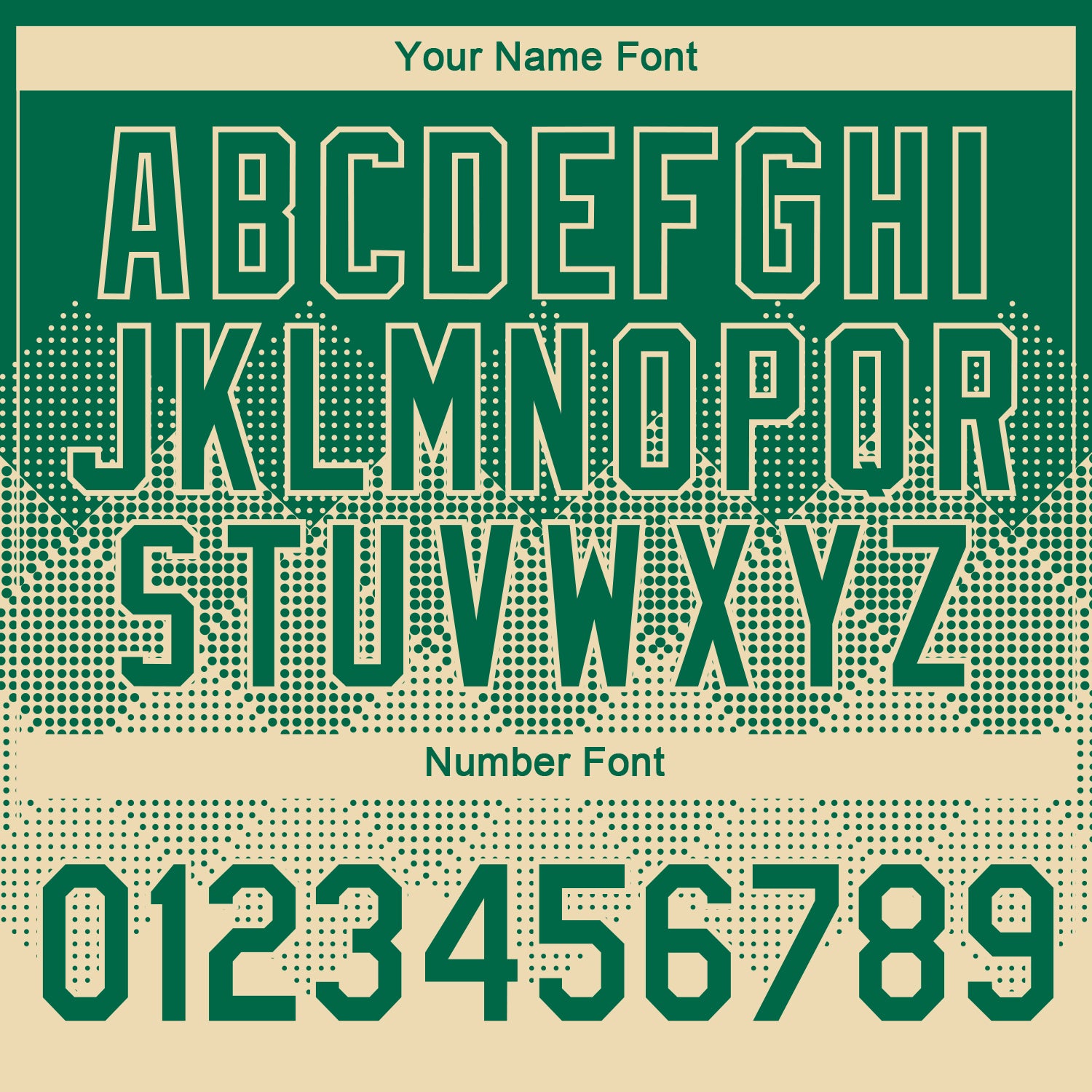 Custom Kelly Green Cream 3D Pattern Design Gradient Square Shapes Performance T-Shirt