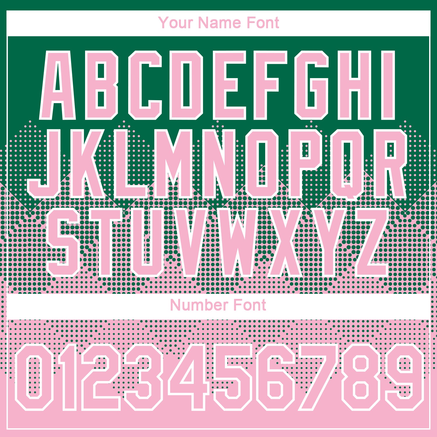 Custom Kelly Green Light Pink-White 3D Pattern Design Gradient Square Shapes Performance T-Shirt