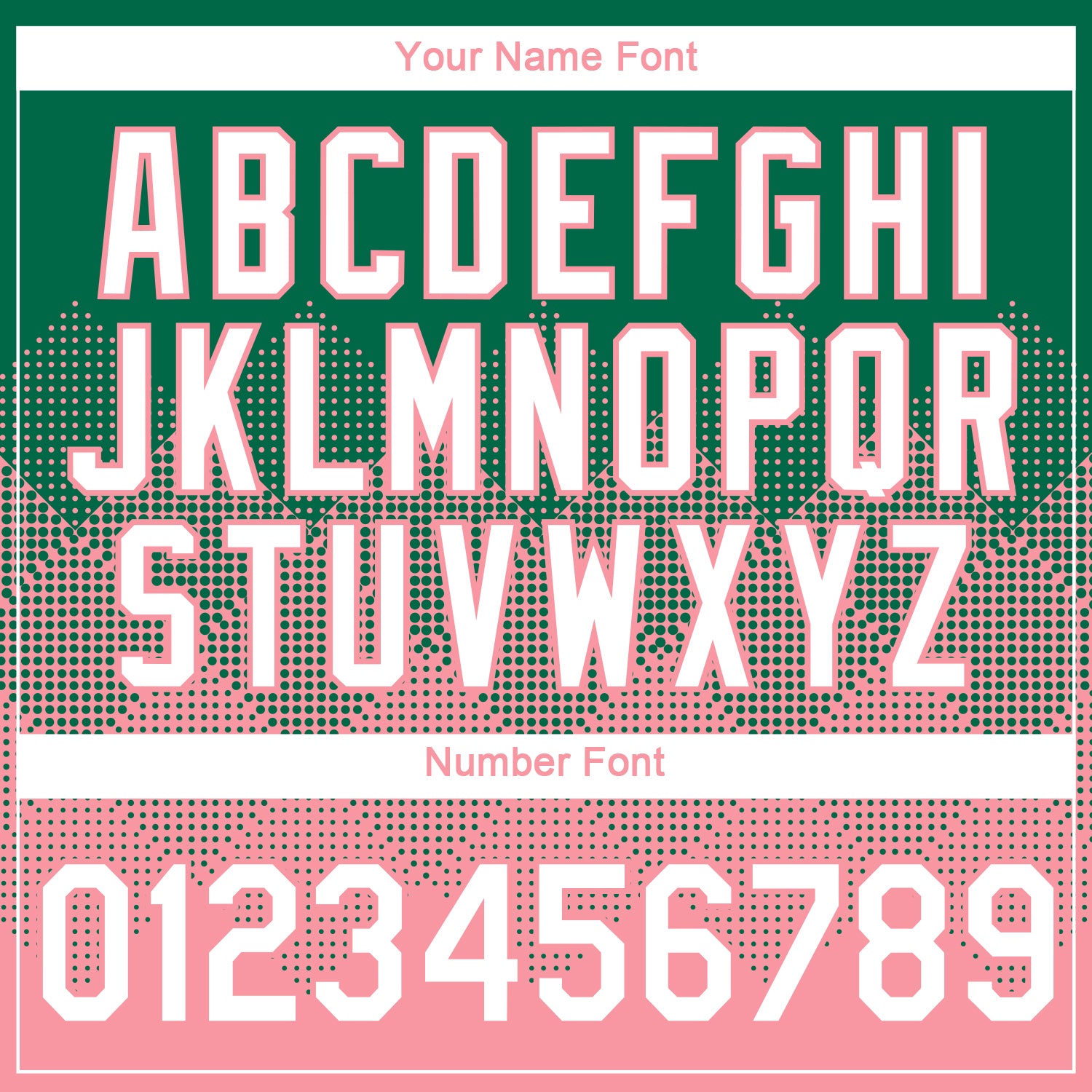 Custom Kelly Green White-Medium Pink 3D Pattern Design Gradient Square Shapes Performance T-Shirt