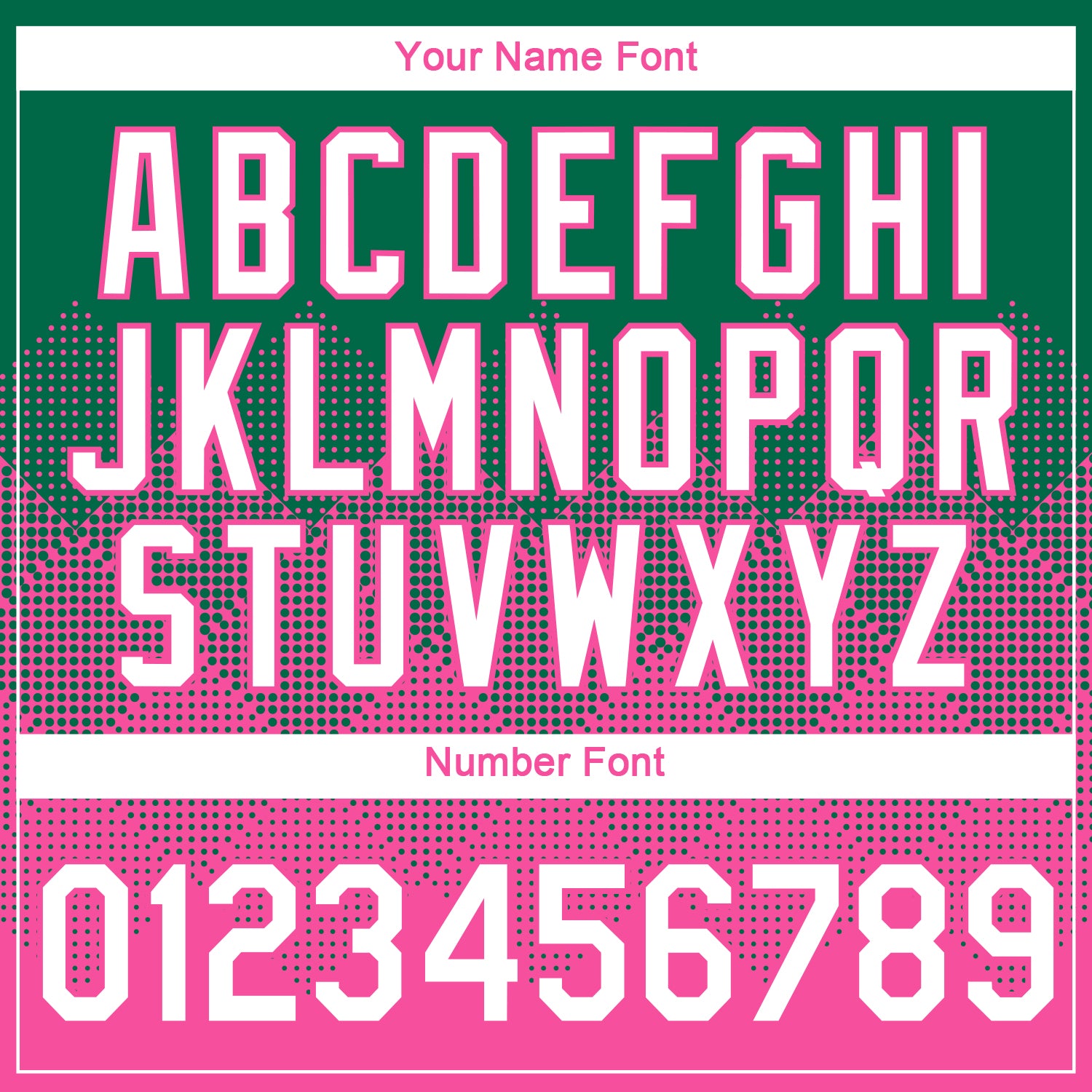 Custom Kelly Green White-Pink 3D Pattern Design Gradient Square Shapes Performance T-Shirt