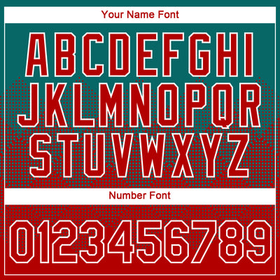 Custom Teal Red-White 3D Pattern Design Gradient Square Shapes Performance T-Shirt