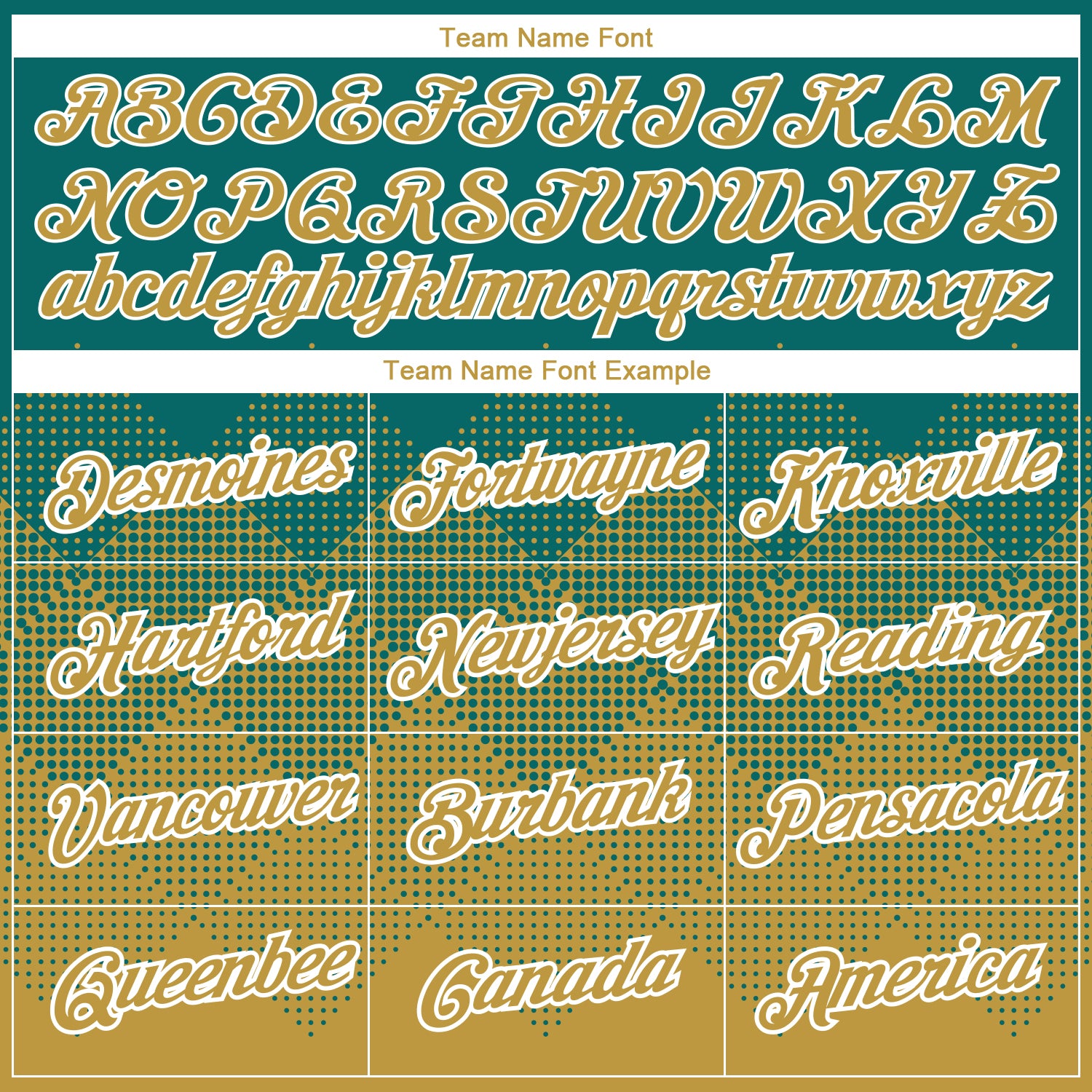 Custom Teal Old Gold-White 3D Pattern Design Gradient Square Shapes Performance T-Shirt