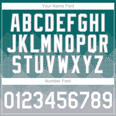 Custom Teal White-Gray 3D Pattern Design Gradient Square Shapes Performance T-Shirt