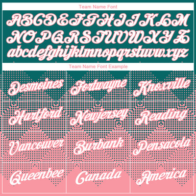 Custom Teal White-Medium Pink 3D Pattern Design Gradient Square Shapes Performance T-Shirt