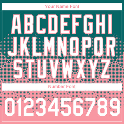 Custom Teal White-Medium Pink 3D Pattern Design Gradient Square Shapes Performance T-Shirt