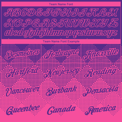 Custom Purple Pink 3D Pattern Design Gradient Square Shapes Performance T-Shirt