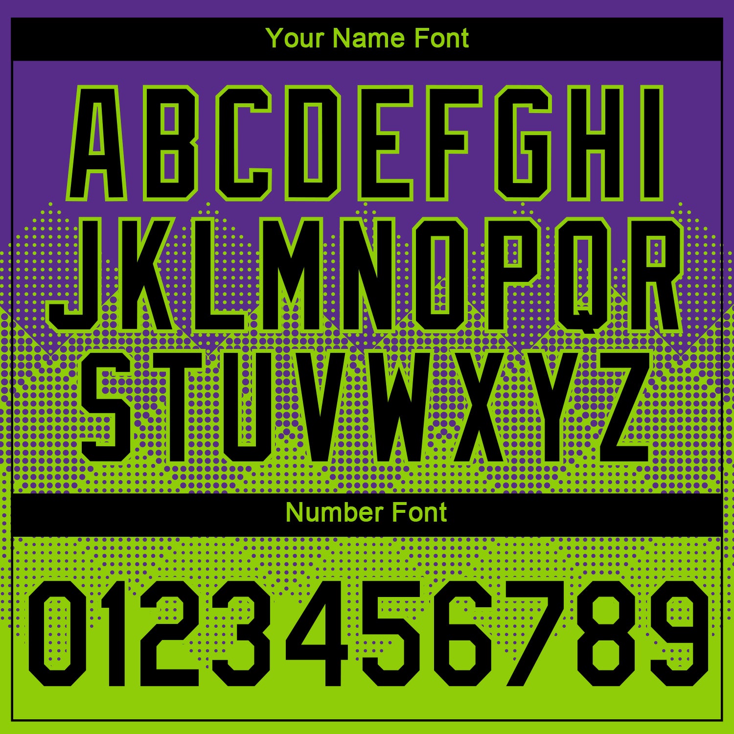 Custom Purple Black-Neon Green 3D Pattern Design Gradient Square Shapes Performance T-Shirt