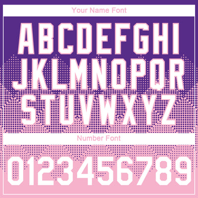 Custom Purple White-Light Pink 3D Pattern Design Gradient Square Shapes Performance T-Shirt