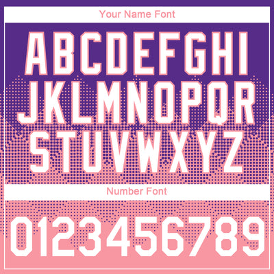 Custom Purple White-Medium Pink 3D Pattern Design Gradient Square Shapes Performance T-Shirt