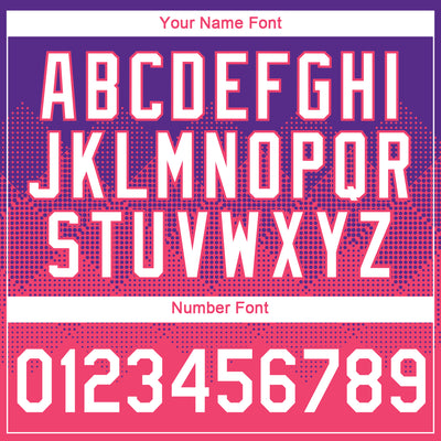 Custom Purple White-Neon Pink 3D Pattern Design Gradient Square Shapes Performance T-Shirt