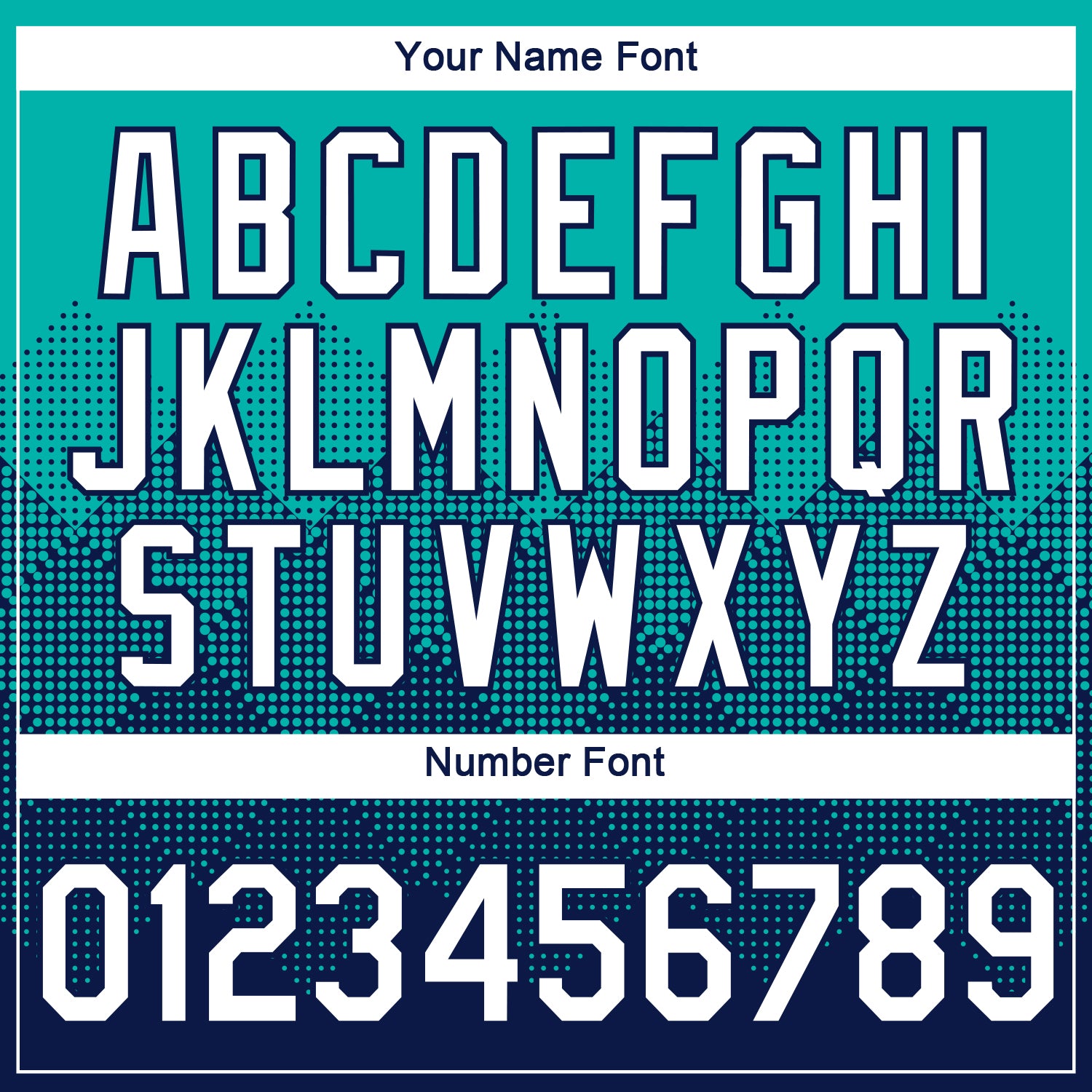 Custom Aqua White-Navy 3D Pattern Design Gradient Square Shapes Performance T-Shirt