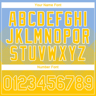 Custom Light Blue Yellow-White 3D Pattern Design Gradient Square Shapes Performance T-Shirt