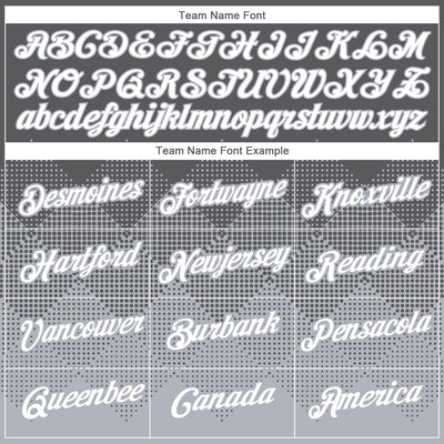 Custom Steel Gray White-Gray 3D Pattern Design Gradient Square Shapes Performance T-Shirt