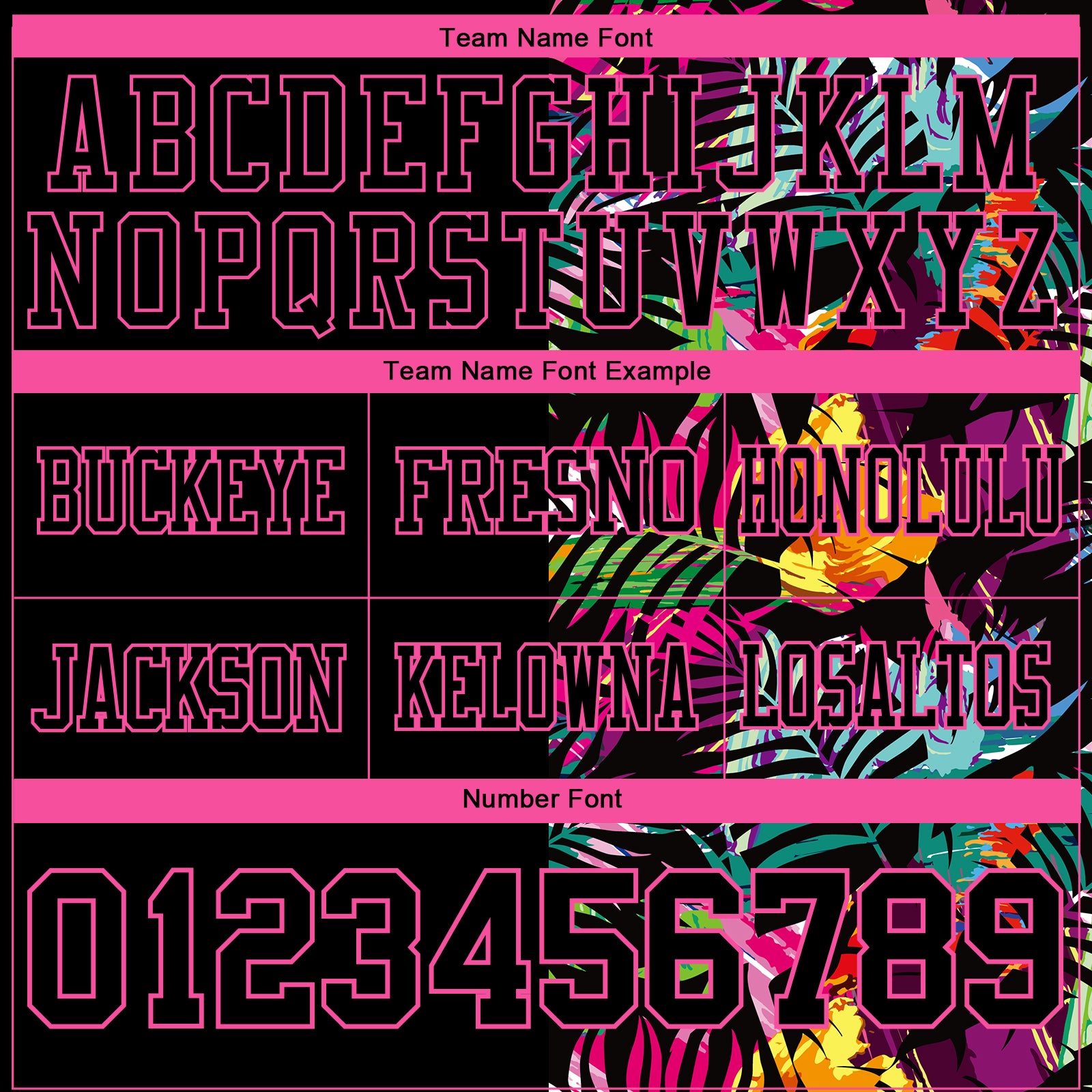 Custom Black Pink 3D Pattern Tropical Palm Leaves Authentic Football Jersey