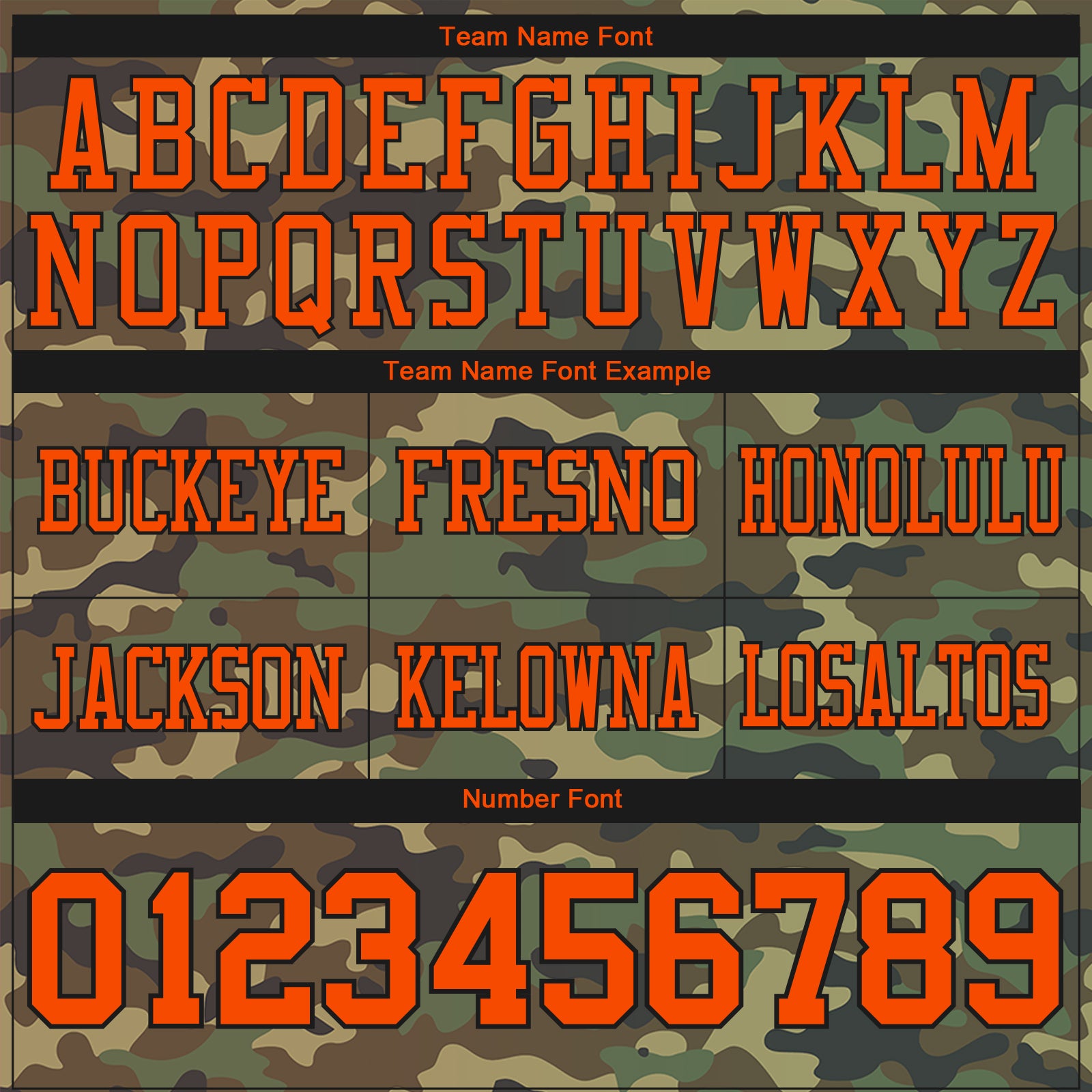 Custom Camo Orange-Black 3D Pattern Salute To Service Authentic Football Jersey