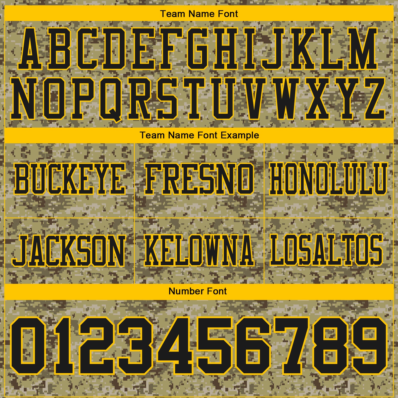 Custom Camo Black-Yellow 3D Pattern Salute To Service Authentic Football Jersey