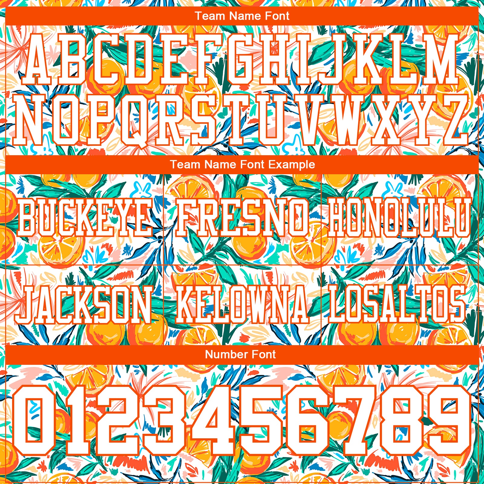 Custom White Orange 3D Pattern Fruit Authentic Football Jersey