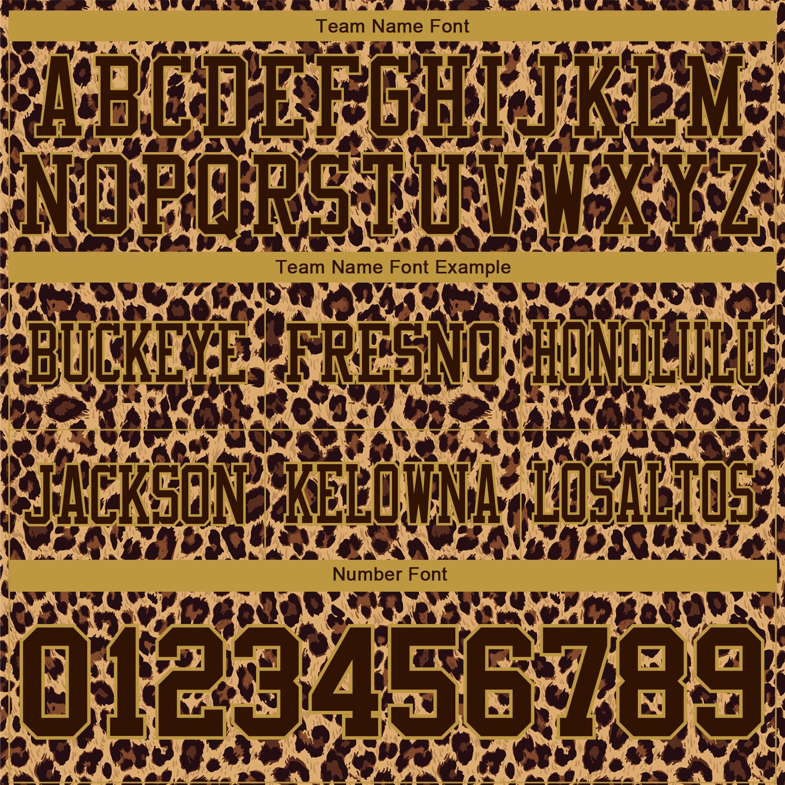 Custom Brown Old Gold 3D Pattern Leopard Print Authentic Football Jersey