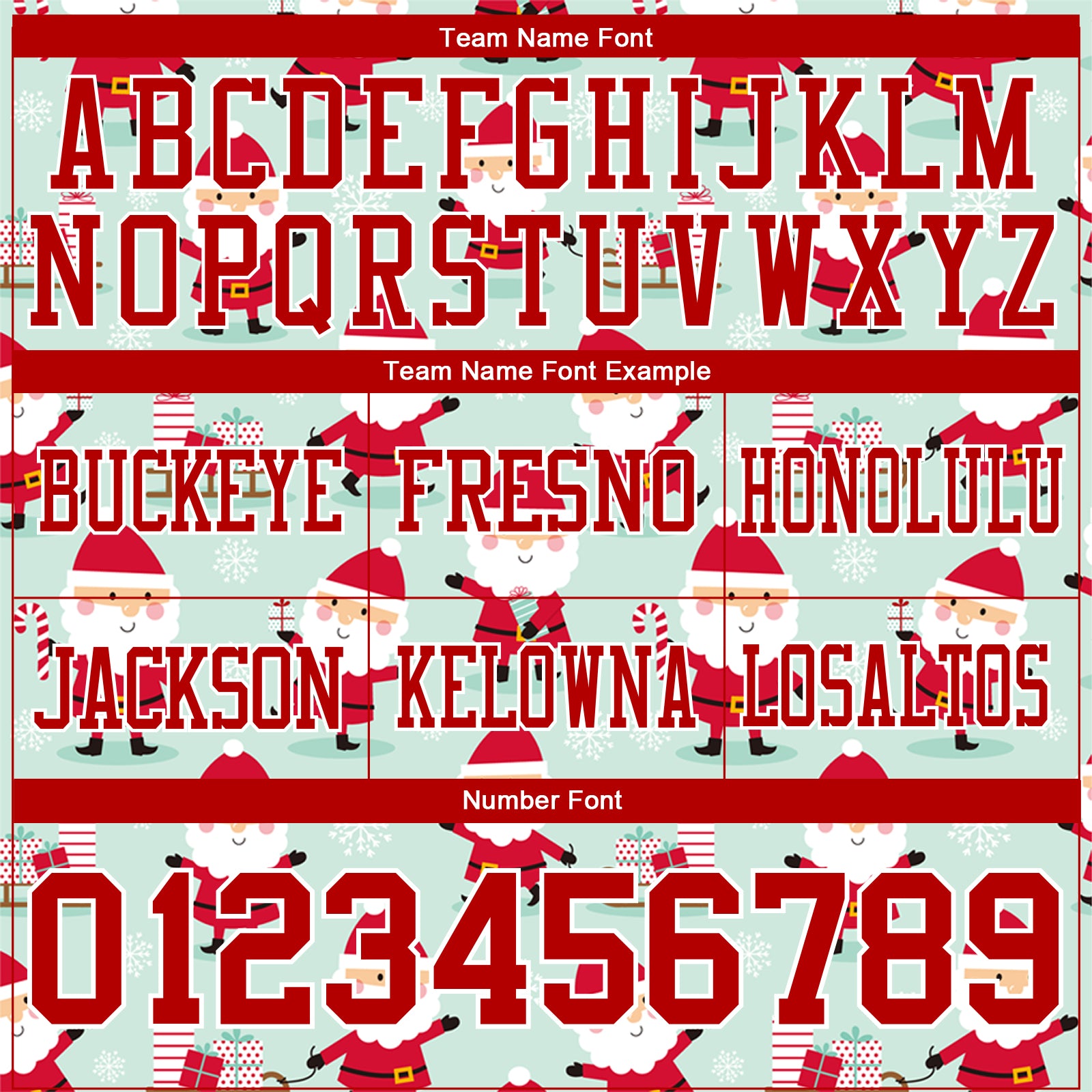 Custom Green Red-White 3D Pattern Christmas Authentic Football Jersey