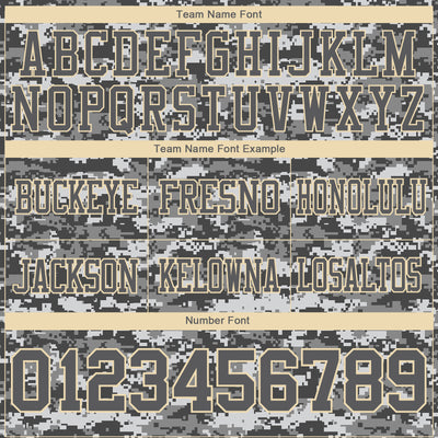Custom Camo Steel Gray-Cream 3D Pattern Salute To Service Authentic Football Jersey