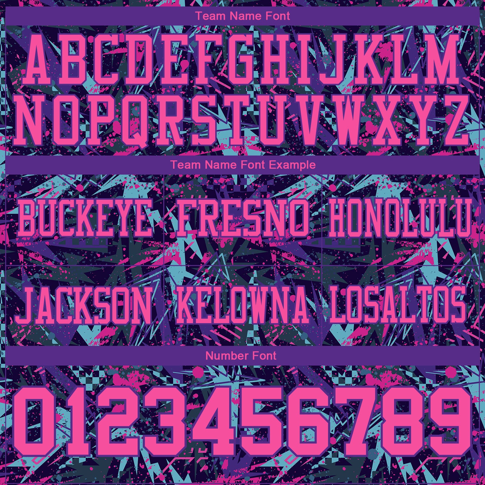 Custom Graffiti Pattern Pink Purple-Black 3D Pattern Creative Geometric Figures And Dots Authentic Football Jersey