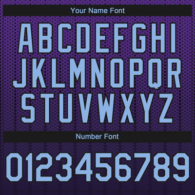 Custom Purple Light Blue-Black 3D Pattern Design Gradient Geometric Shape Authentic Baseball Jersey