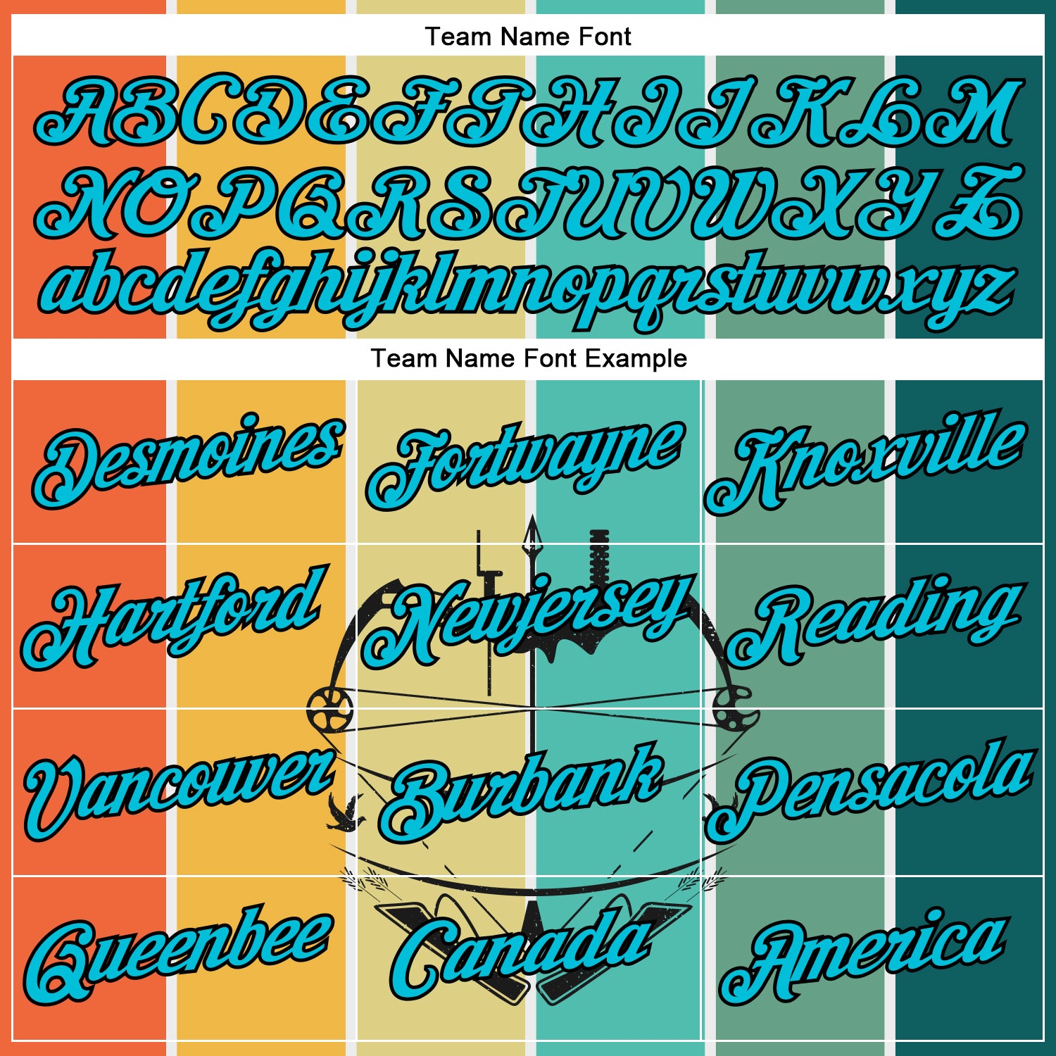 Custom Lakes Blue Black 3D Pattern Design Arrow Archery Bow Target Performance T-Shirt