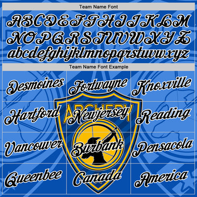 Custom Thunder Blue Black-White 3D Pattern Design Arrow Archery Bow Target Performance T-Shirt