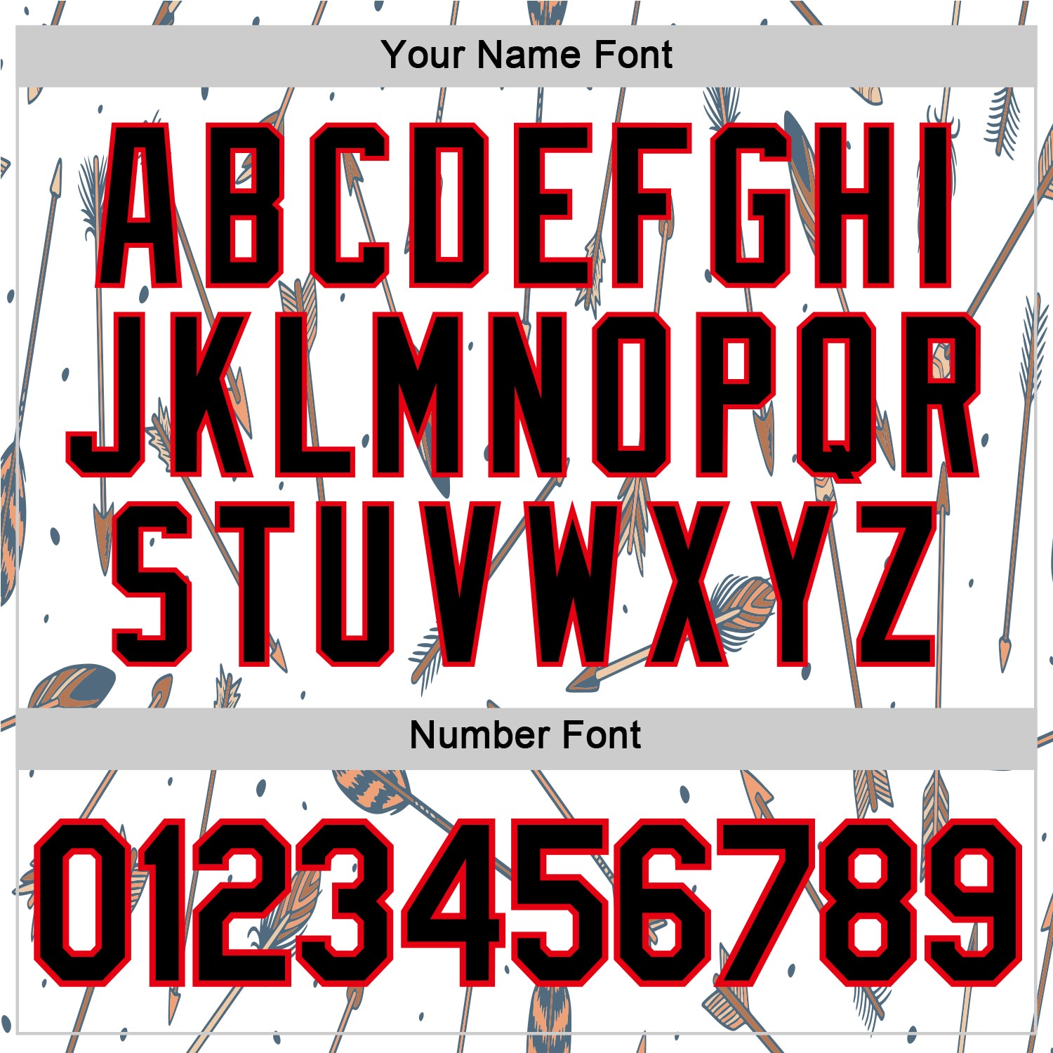 Custom White Black-Fire Red 3D Pattern Design Arrow Archery Bow Target Performance T-Shirt