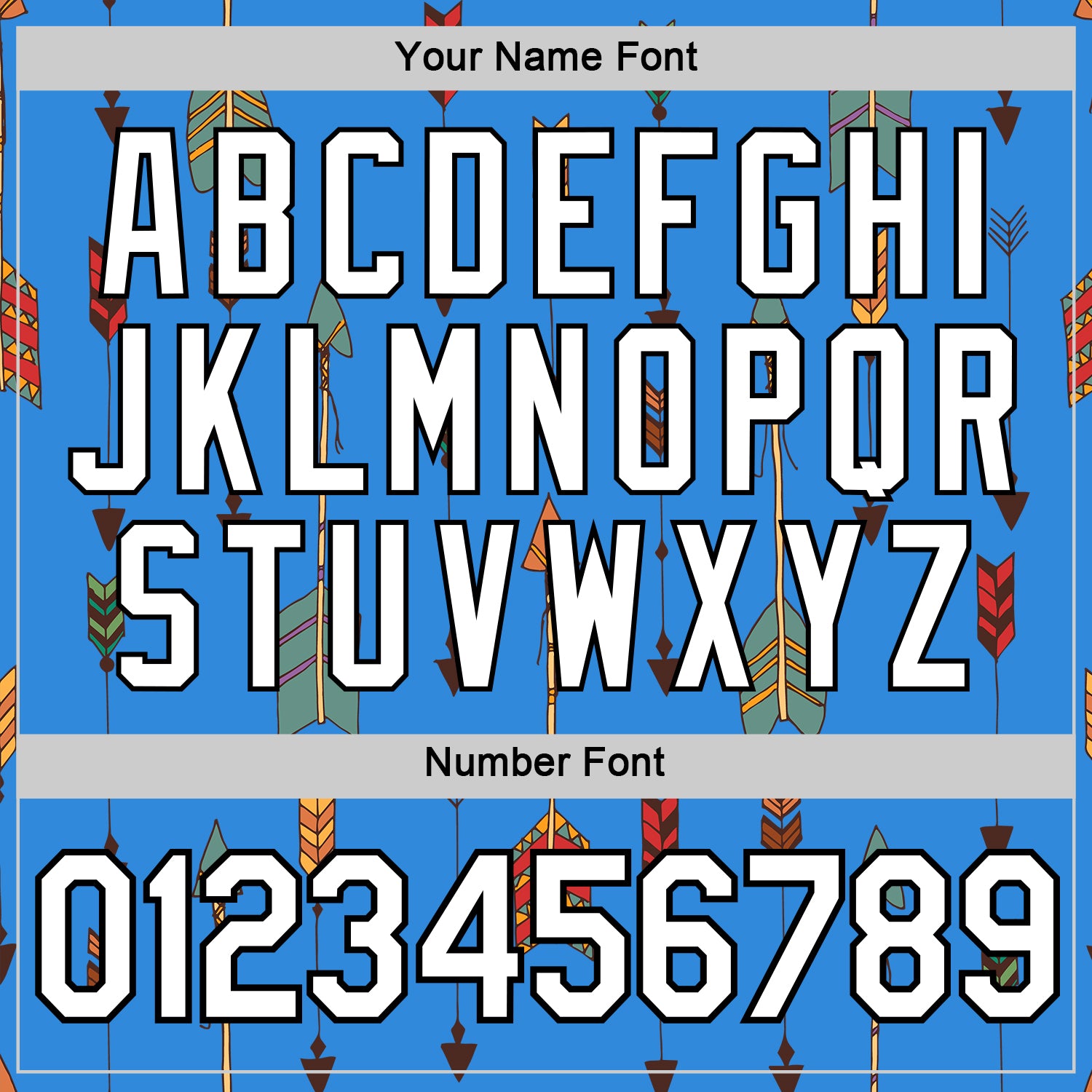 Custom Powder Blue White-Black 3D Pattern Design Arrow Archery Bow Target Performance T-Shirt