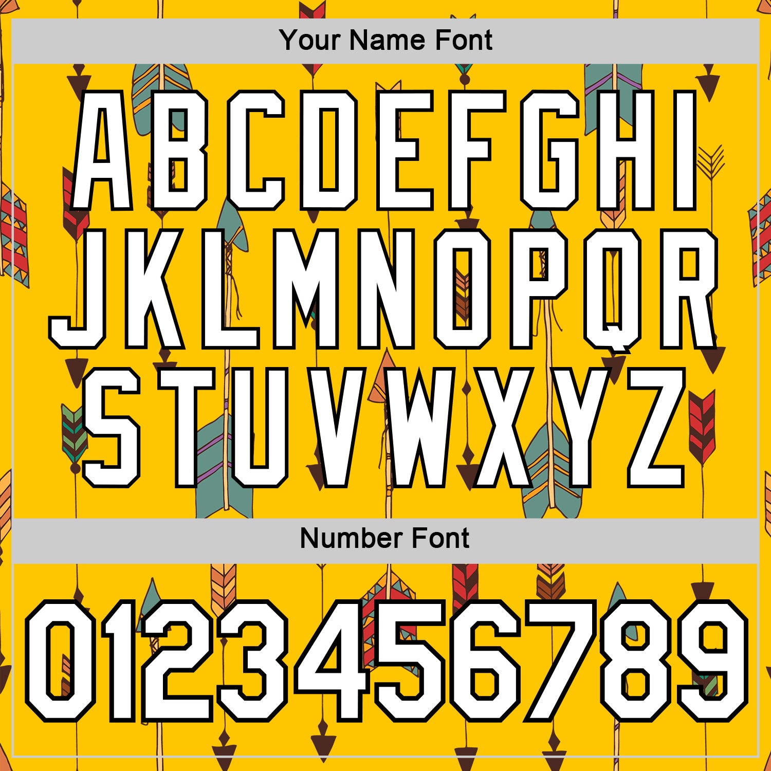 Custom Yellow White-Black 3D Pattern Design Arrow Archery Bow Target Performance T-Shirt