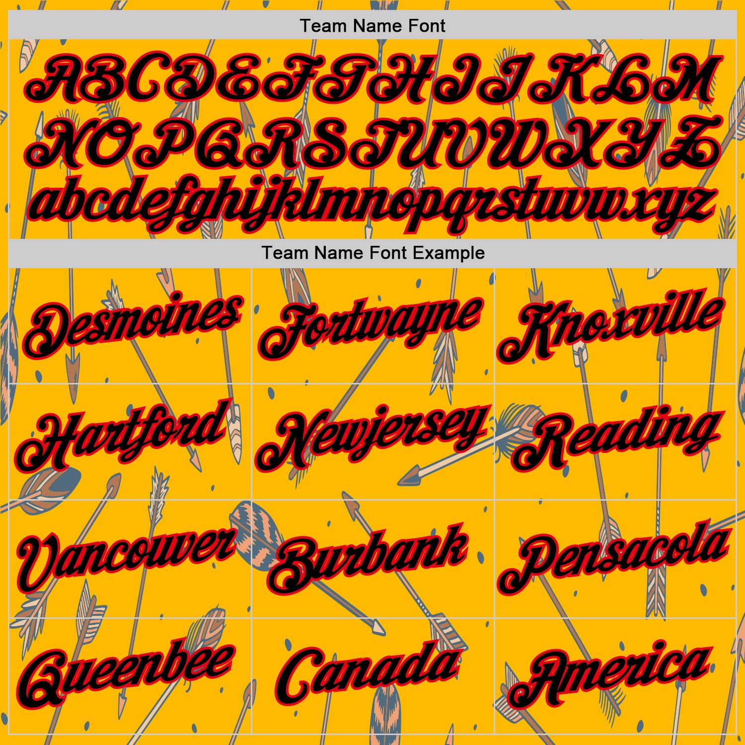 Custom Gold Black-Fire Red 3D Pattern Design Arrow Archery Bow Target Performance T-Shirt