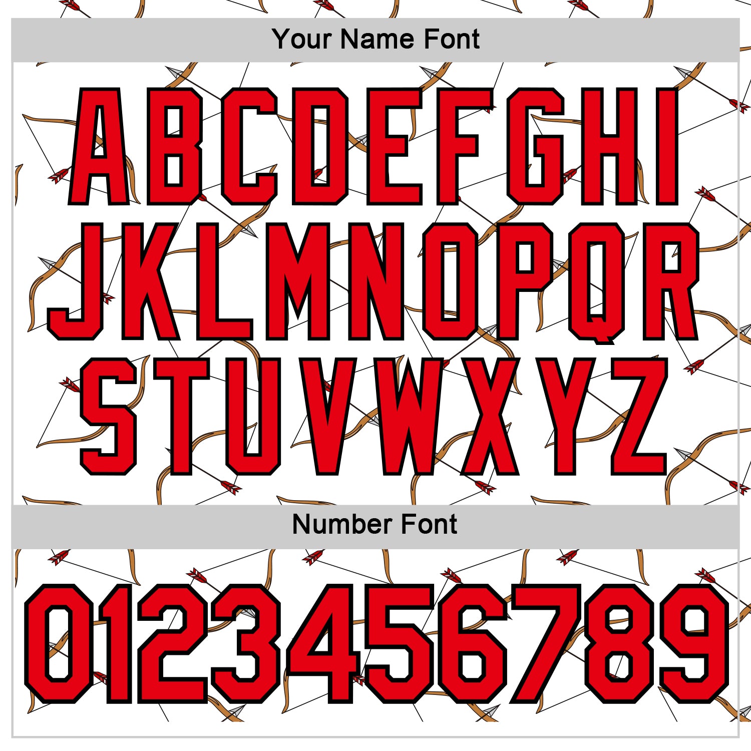 Custom White Fire Red-Black 3D Pattern Design Arrow Archery Bow Target Performance T-Shirt