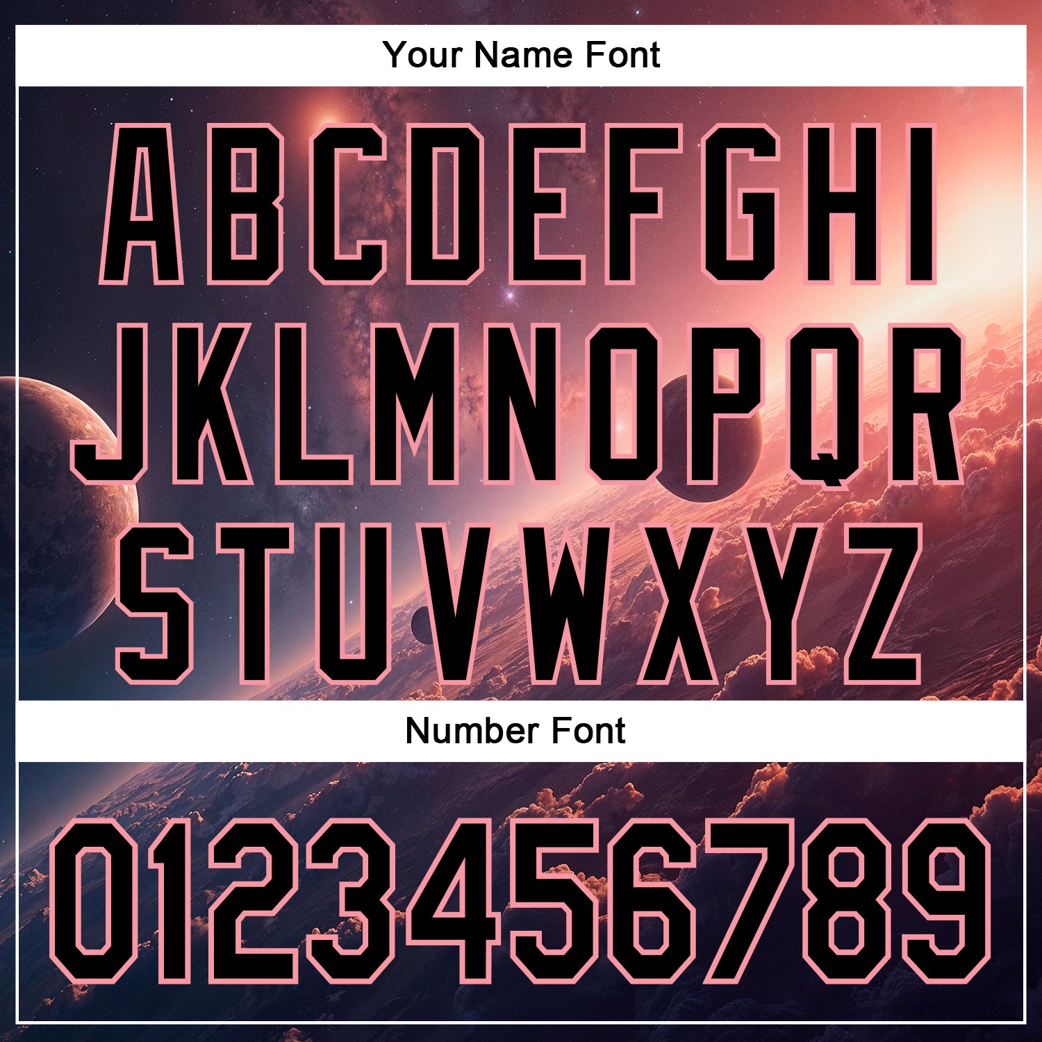 Custom Black Medium Pink 3D Pattern Design Outer Space Solar Authentic Baseball Jersey