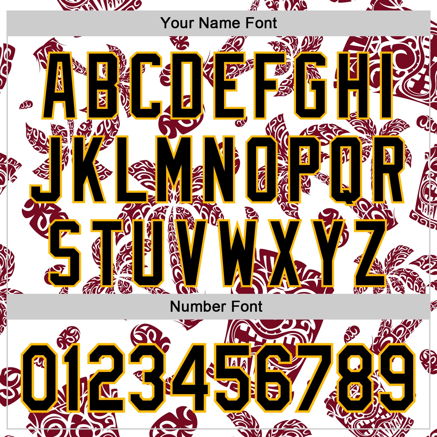 Custom White Black Crimson-Gold 3D Polynesian Style Tiki Culture Islander Authentic Baseball Jersey