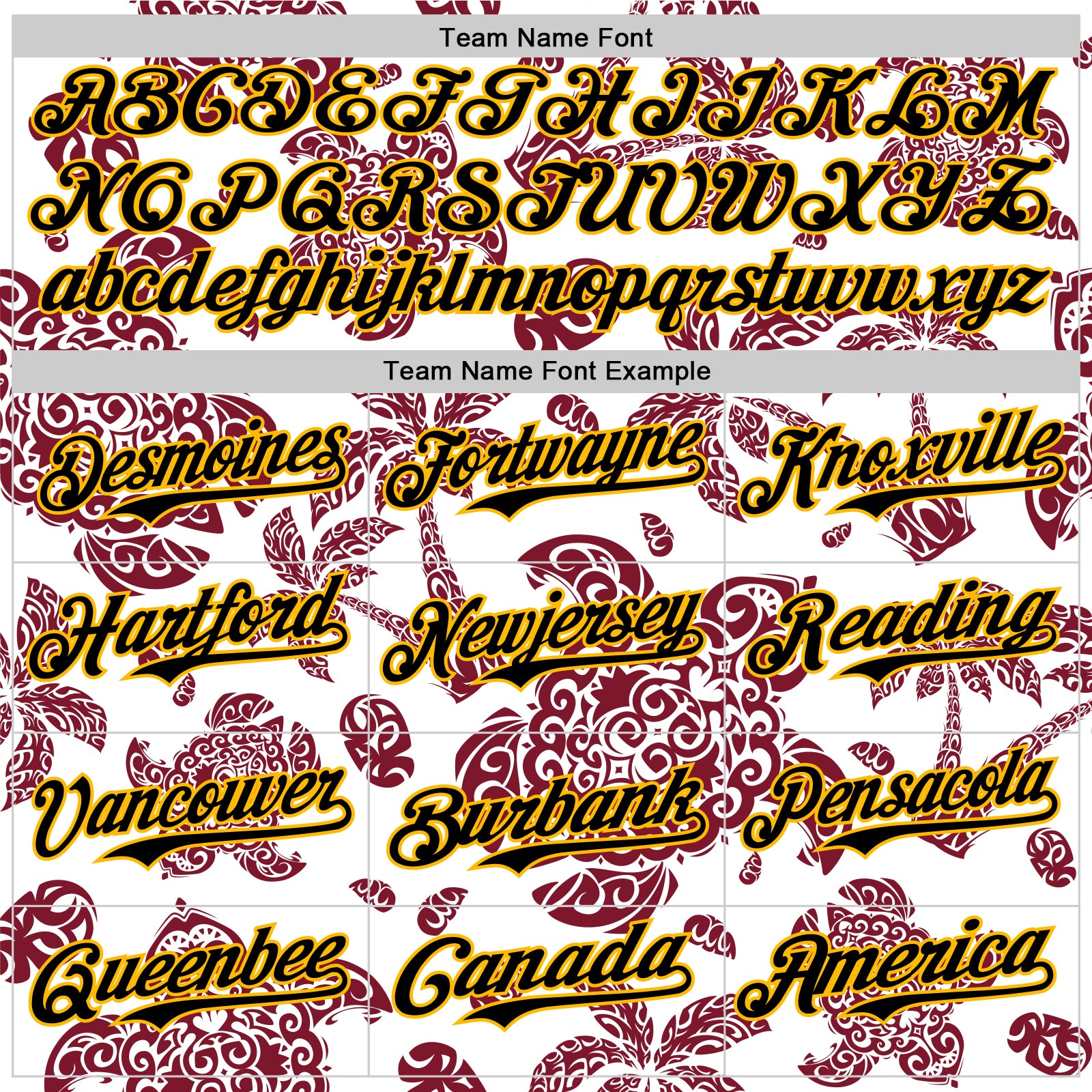 Custom White Black Crimson-Gold 3D Polynesian Style Palm Trees Islander Authentic Baseball Jersey