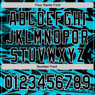 Custom Black Lakes Blue-White 3D Polynesian Style Islander Authentic Baseball Jersey