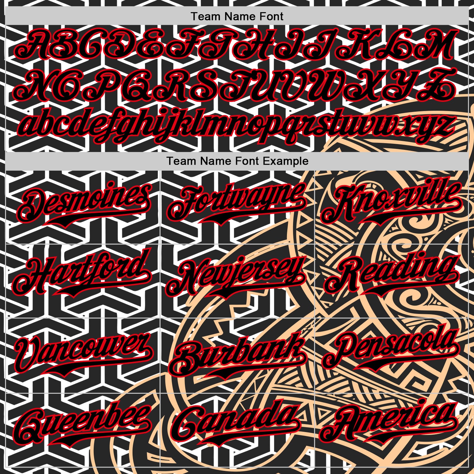 Custom White Black Old Gold-Fire Red 3D Polynesian Style Islander Authentic Baseball Jersey