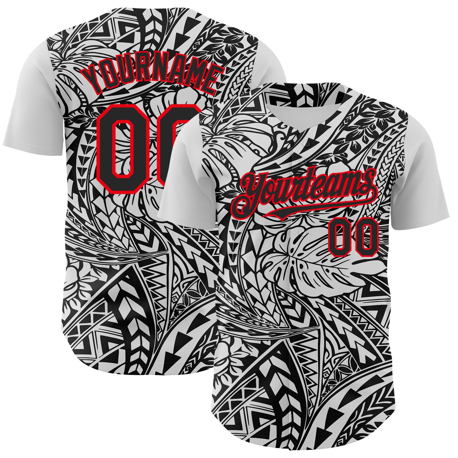 Maori Polynesian Style Baseball Jersey