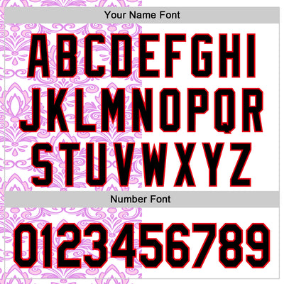 Custom White Black Purple-Fire Red 3D Polynesian Style Islander Authentic Baseball Jersey