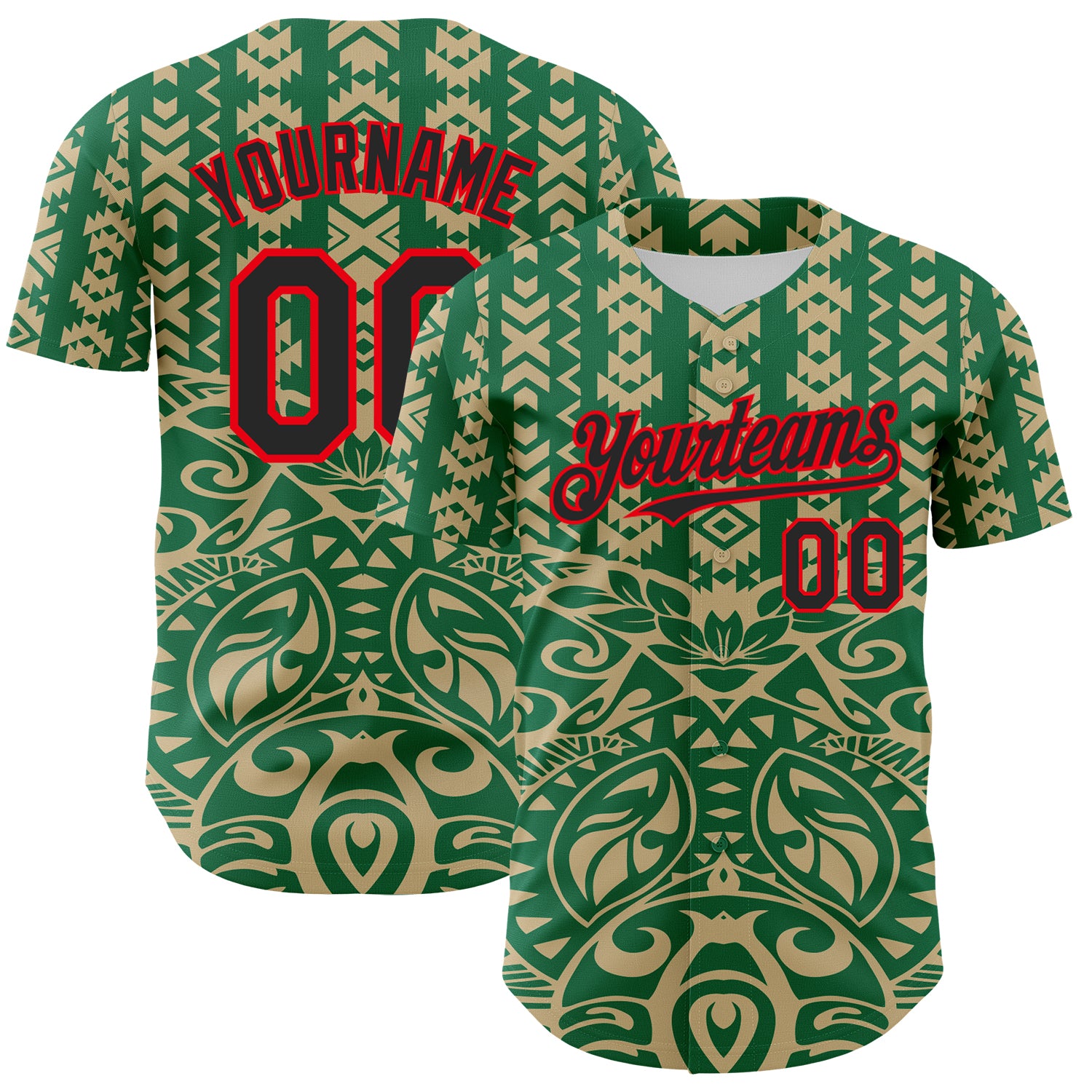 Polynesian Style Marquesan Baseball Jersey