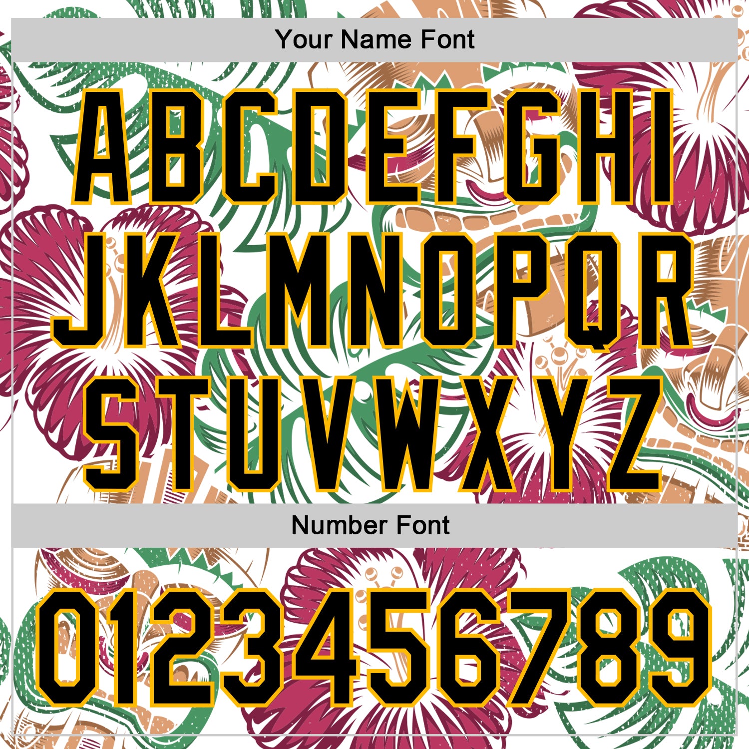 Custom White Black-Gold 3D Polynesian Style Tiki Culture Palm Leaves Islander Authentic Baseball Jersey