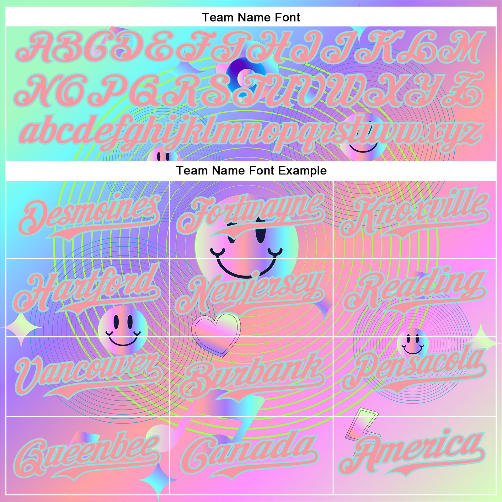 Custom Purple Medium Pink-Ice Blue 3D Pattern Design Trippy Smiley Face Acid Authentic Baseball Jersey