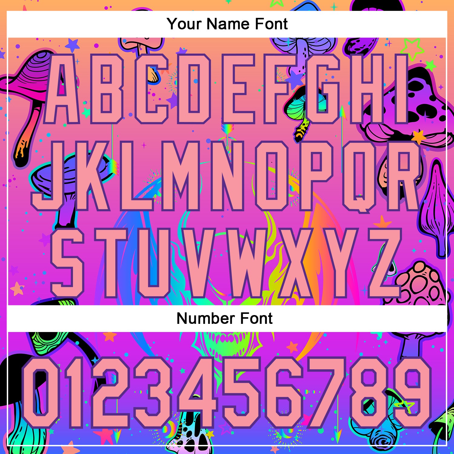 Custom Pink Medium Pink-Purple 3D Pattern Design Trippy Magic Mushrooms Dragon Authentic Baseball Jersey