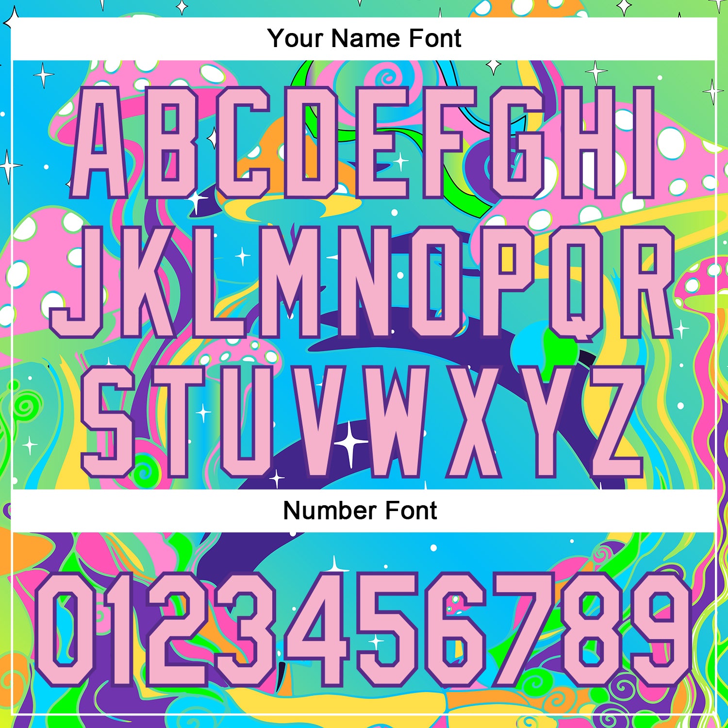 Custom Navy Light Pink-Purple 3D Pattern Design Trippy Psychedelic Magic Mushrooms Authentic Baseball Jersey