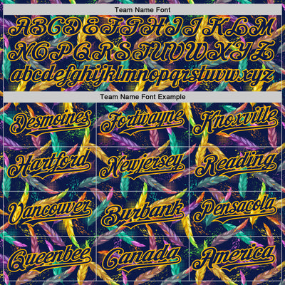 Custom Navy Gold 3D Pattern Design Mardi Gras Shrove Tuesday Authentic Baseball Jersey