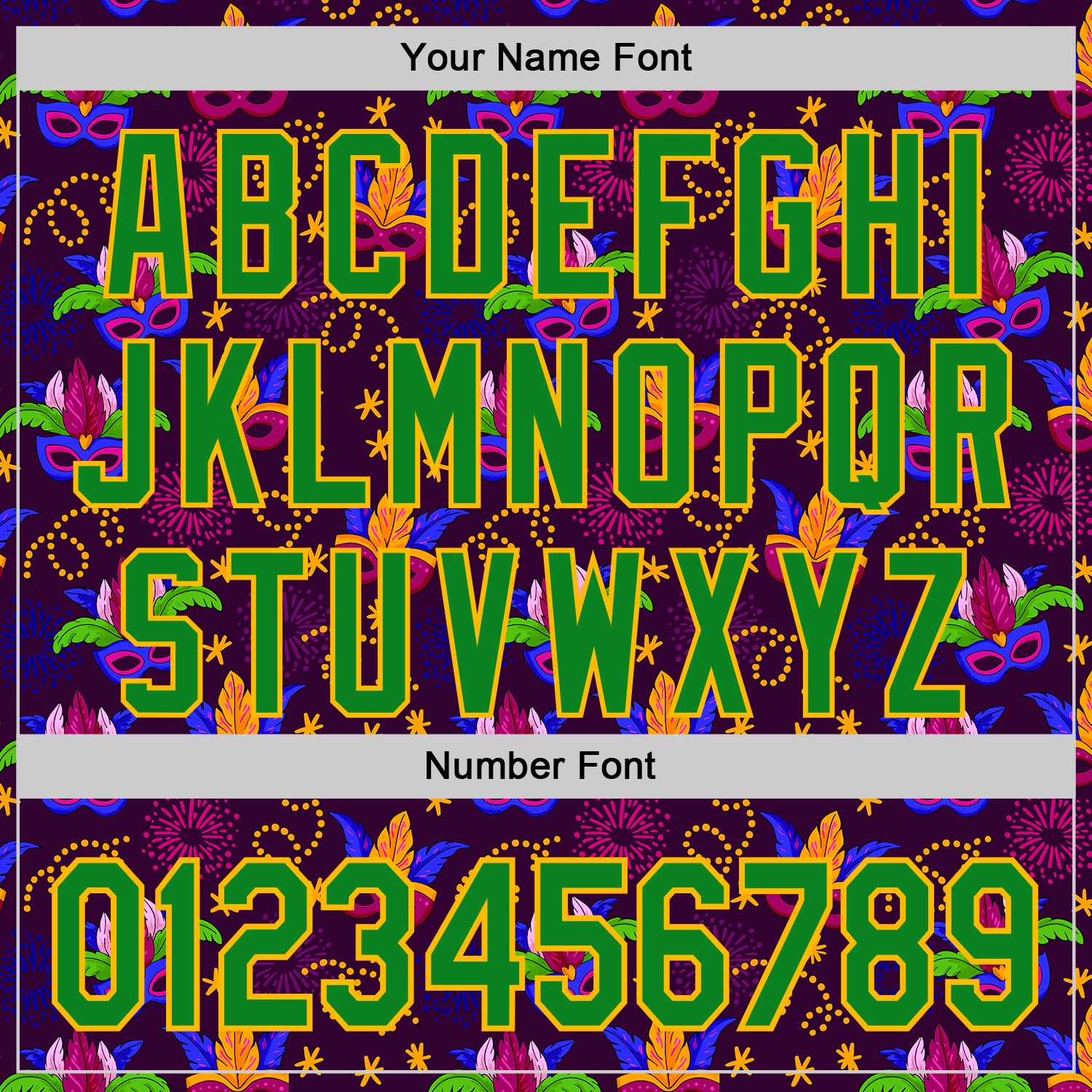 Custom Purple Grass Green-Gold 3D Pattern Design Mardi Gras Shrove Tuesday Authentic Baseball Jersey