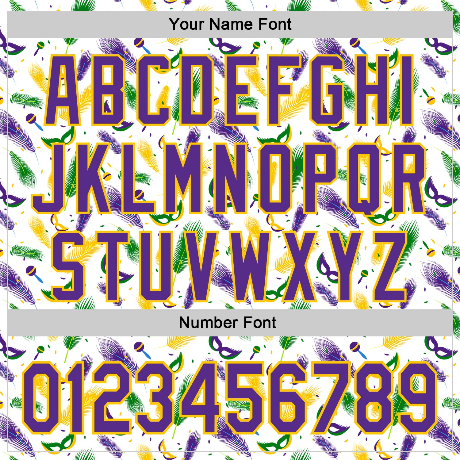 Custom White Purple-Yellow 3D Pattern Design Mardi Gras Shrove Tuesday Authentic Baseball Jersey